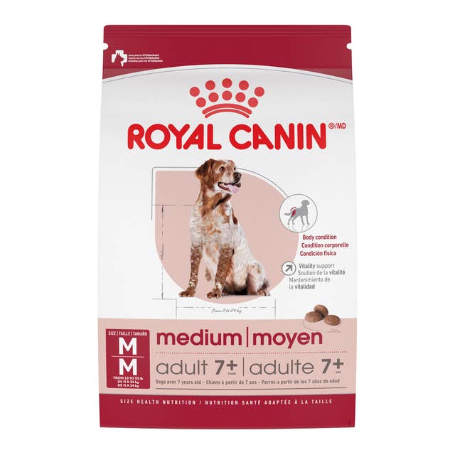 Royal Canin Medium Adult 7+ Dog Food | 30 lb Bag