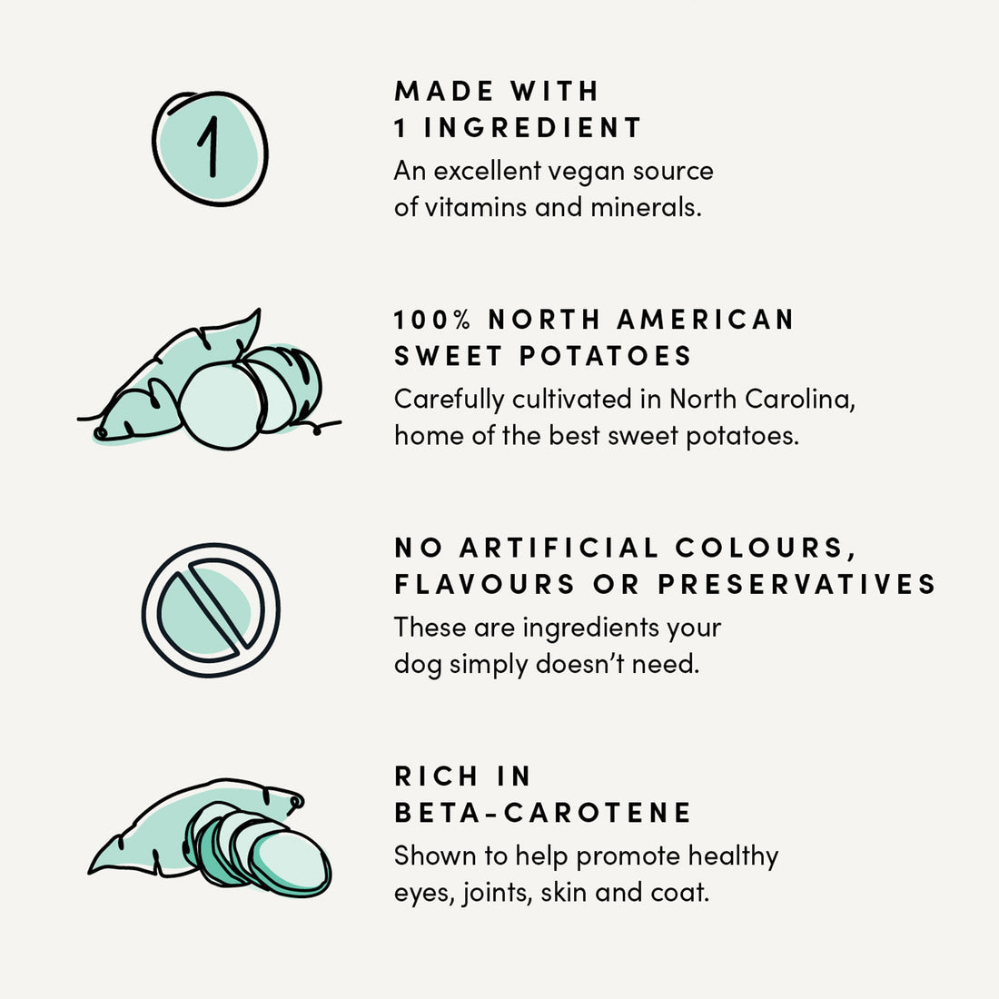 Crumps' Naturals Premium Dog Treats | Sweet Potato Chews 🇨🇦