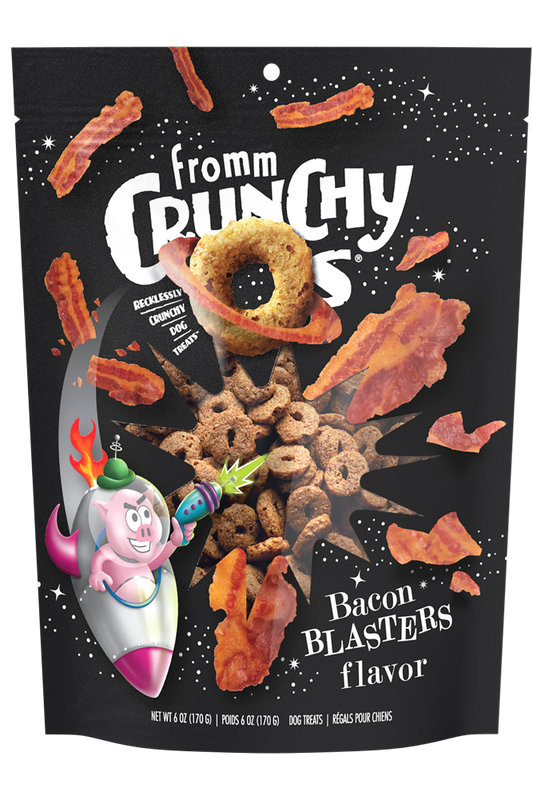 Fromm Crunchy O's Premium Dog Treats | Bacon Blasters Flavour | 737 g