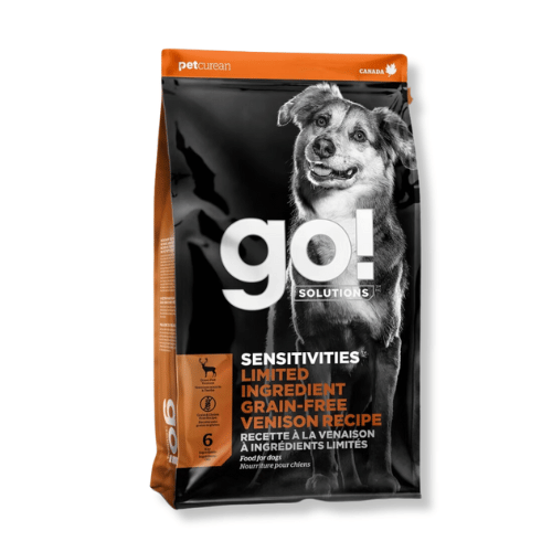Go! Solutions Premium Dog Food | Sensitivities Limited Ingredient Grain-Free Venison Recipe | 22 lb Bag 🇨🇦