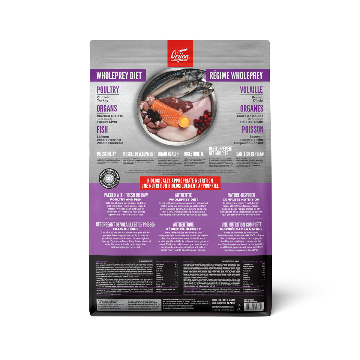 ORIJEN Dry Cat Food | Kitten Formula | Grain-Free High-Protein Recipe | 1.8 kg Bag