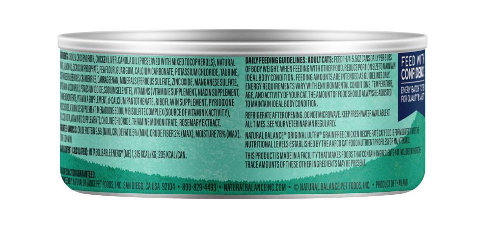 Natural Balance Cat Food | Ultra Grain-Free Chicken Formula