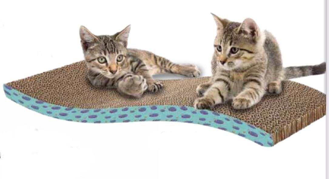 Simon's Wave Shaped Cardboard Cat Scratcher | 27" x 8.5"