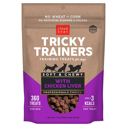 Cloud Star Tricky Trainers Chewy Dog Treats | Liver Flavour | 396 g Pack