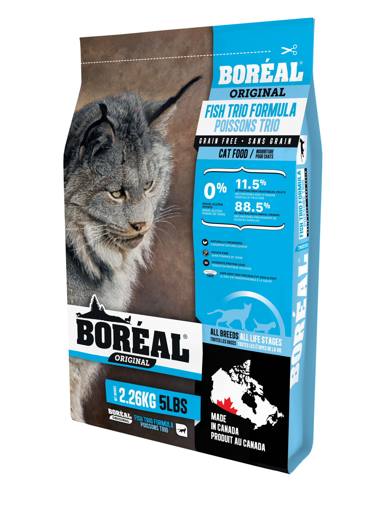 Boreal Premium Cat Food | Grain-Free Formula | Fish Trio Recipe 🇨🇦