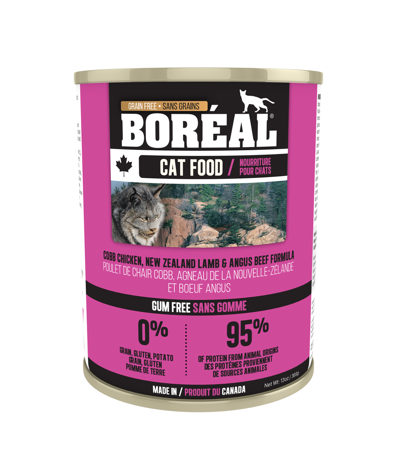 Boreal Premium Canned Cat Food Cobb Chicken New Zealand Lamb Angus Beef