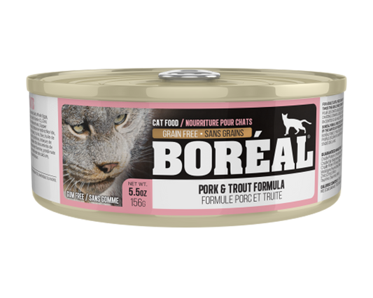 Boreal Premium Canned Cat Food | Pork & Trout Formula 🇨🇦
