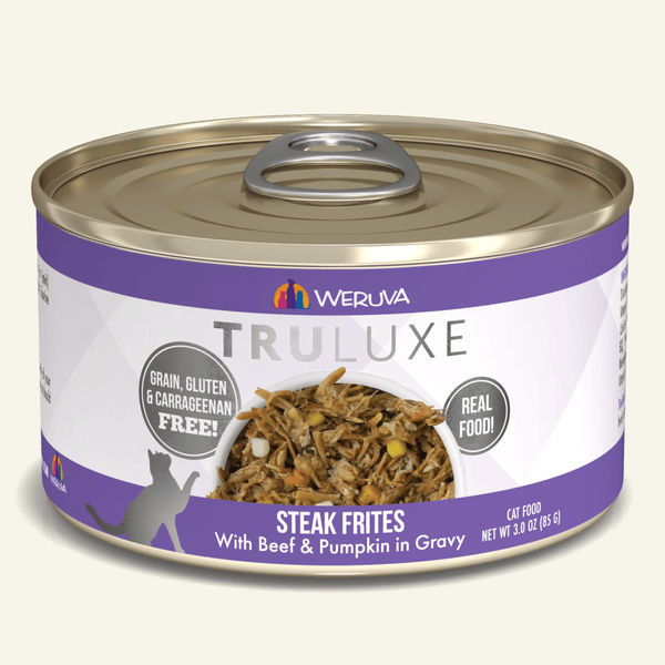 Weruva Premium Cat Food | Truluxe Steak Frites | 3 oz. Can