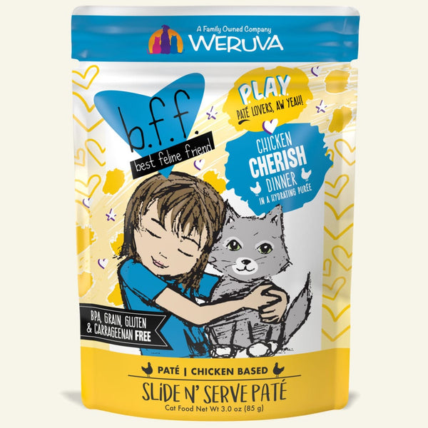 Weruva Premium Cat Food | Chicken Cherish Grain-Free Pate | 85 g Pouch