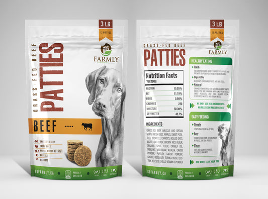 Cooked Dog Food by Farmly | Grass-fed Beef 🇨🇦