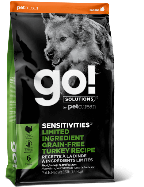 Go! Solutions Premium Dog Food | Sensitivity & Shine Limited Ingredient Grain-Free Formula | Turkey Recipe 🇨🇦
