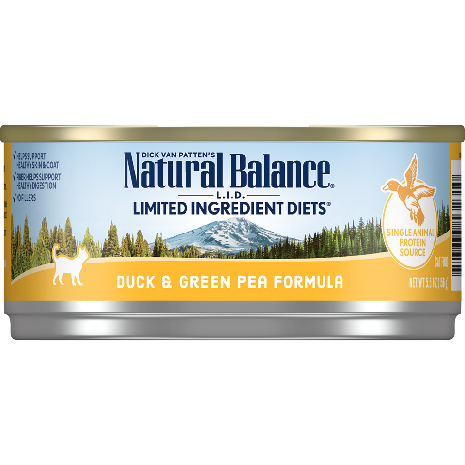 Natural balance cat food duck and pea best sale