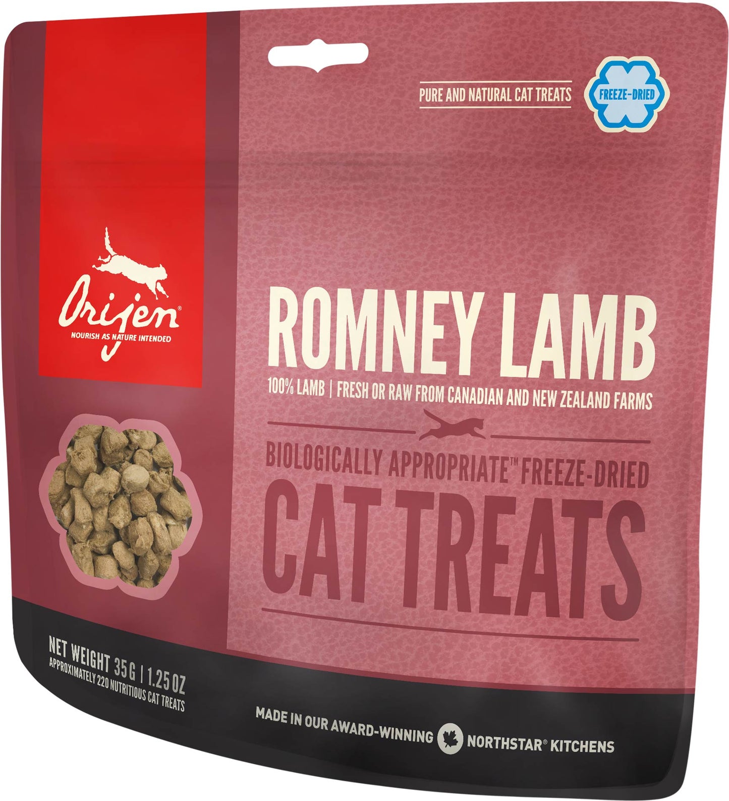 Orijen Premium Cat Treats | Grass-Fed Lamb Freeze-Dried Formula | 35 g Pouch 🇨🇦