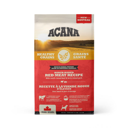 ACANA Healthy Grains Ranch Raised Red Meat Recipe Dog Food 🇨🇦