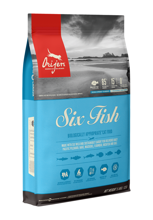 Orijen Premium Cat Food | Six Fish Grain-Free Formula 🇨🇦
