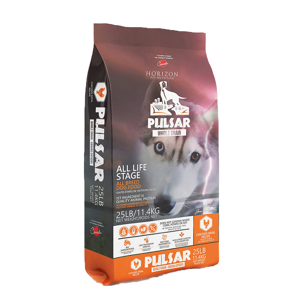 Horizon Premium Dog Food | Pulsar Whole Grain Formula | Chicken Recipe | 25 lb Bag 🇨🇦