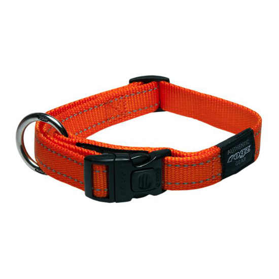 Rogz Classic Dog Collar | Reflective Stitching