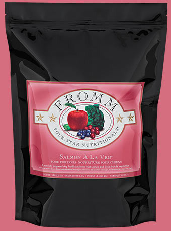 Fromm Salmon a La Veg Premium Dog Food Packaging