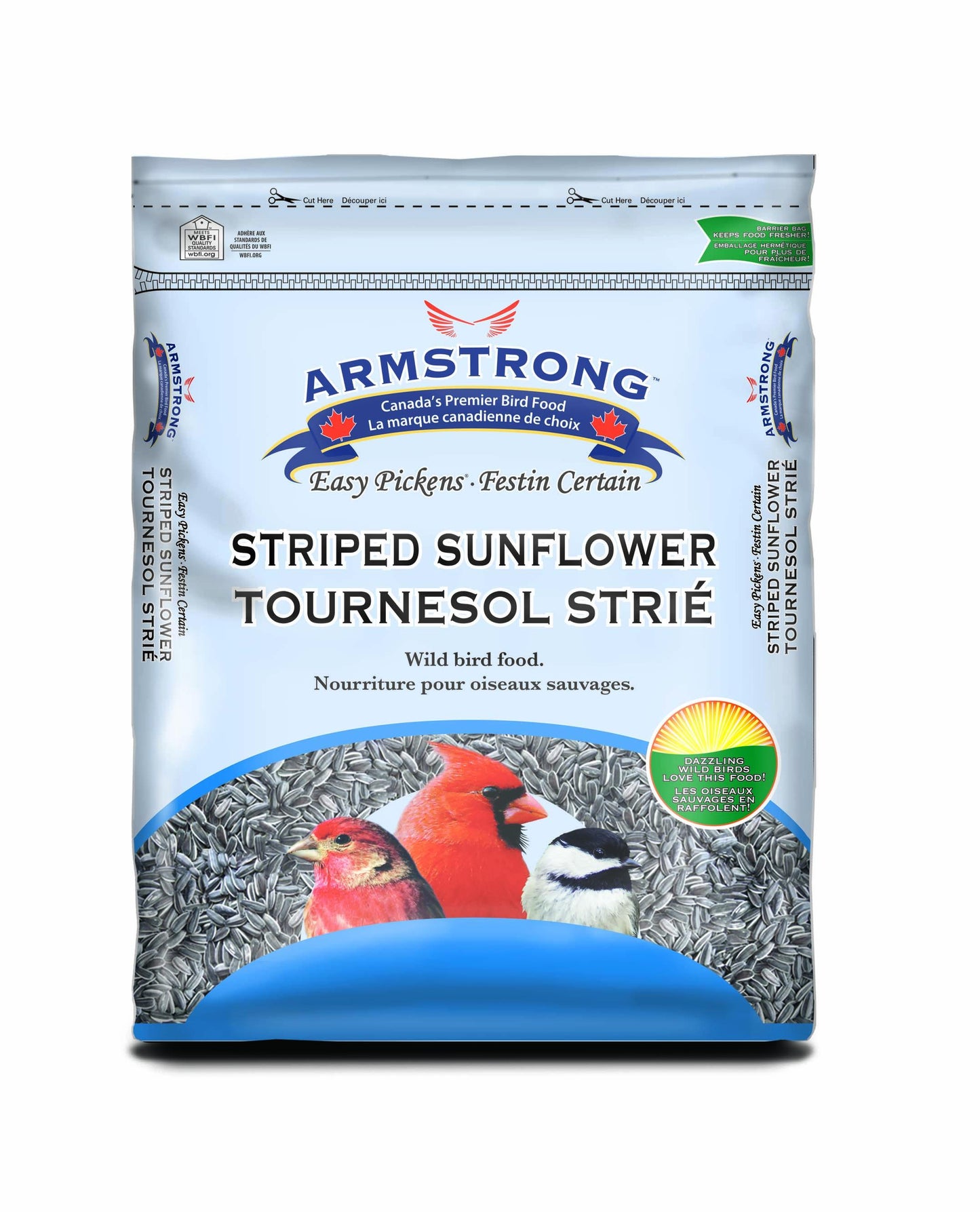Armstrong Easy Pickens Striped Sunflower Seeds Wild Bird Food | 3 kg Bag 🇨🇦