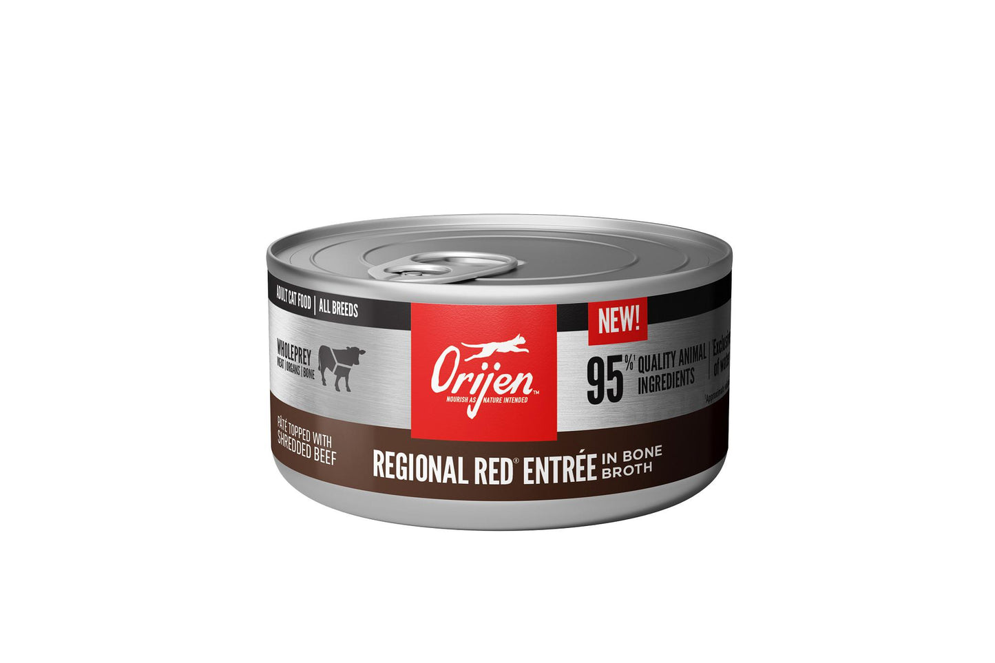 Orijen Premium Canned Cat Food | Regional Red Entree in Bone Broth Recipe