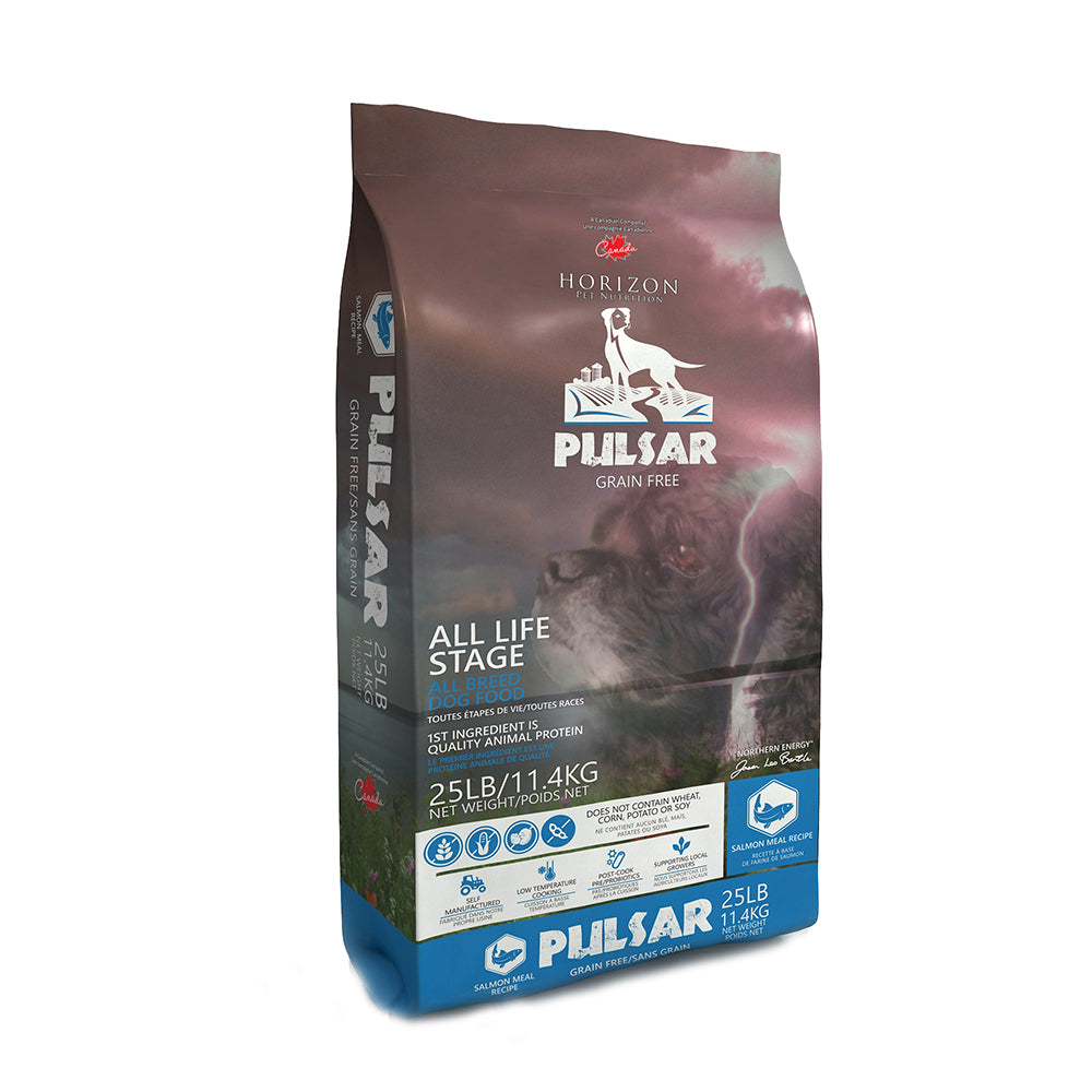 Horizon Pulsar Premium Dog Food | Salmon Meal Recipe | Grain-Free Formula | 25 lb Bag 🇨🇦