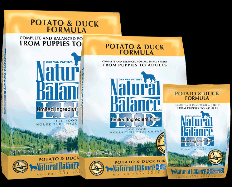 Natural Balance Premium Dog Food Limited Ingredient Diet Grain Free Potato and Duck Formula 10 kg Bag