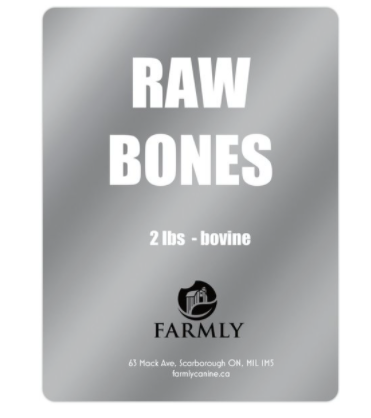 Farmly Raw Bovine Bones | 2 lbs 🇨🇦
