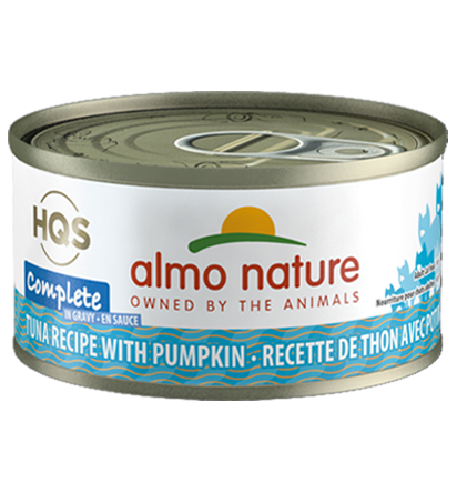 Almo Nature HQS Complete Tuna & Pumpkin in Gravy Grain-Free Wet Cat Food | 2.47 oz Can