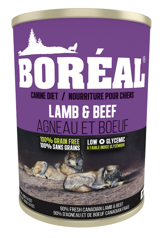 Boreal Premium Canned Dog Food | Big Bear Lamb & Beef Recipe | 690g Can 🇨🇦