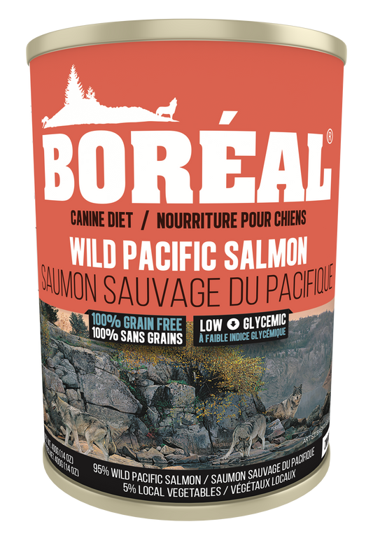 Boreal Premium Canned Dog Food | Big Bear Wild Pacific Salmon Recipe | 690g Can 🇨🇦