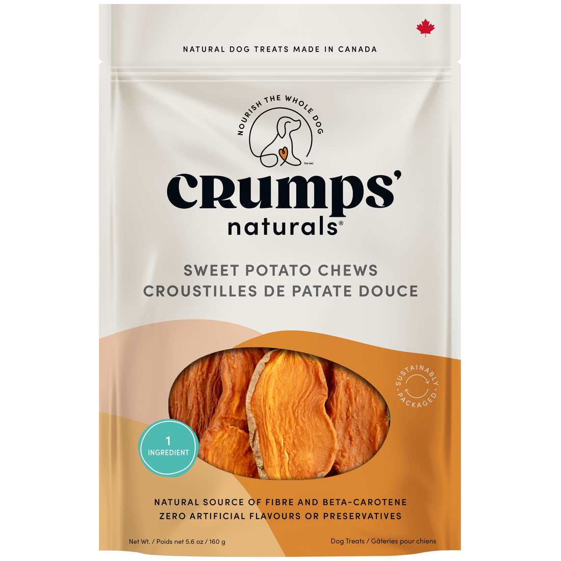 Crumps' Naturals Premium Dog Treats | Sweet Potato Chews 🇨🇦