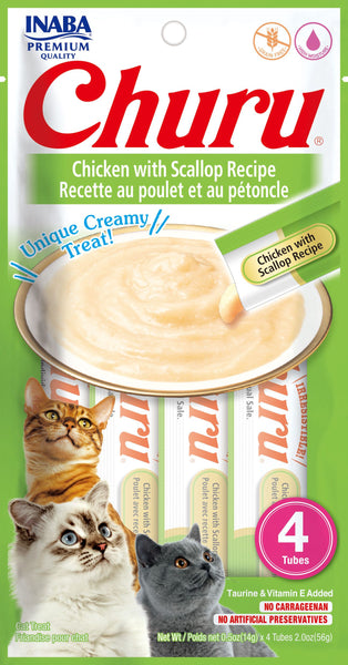 Inaba Churu Premium Grain-Free Cat Treats | 4 Pack