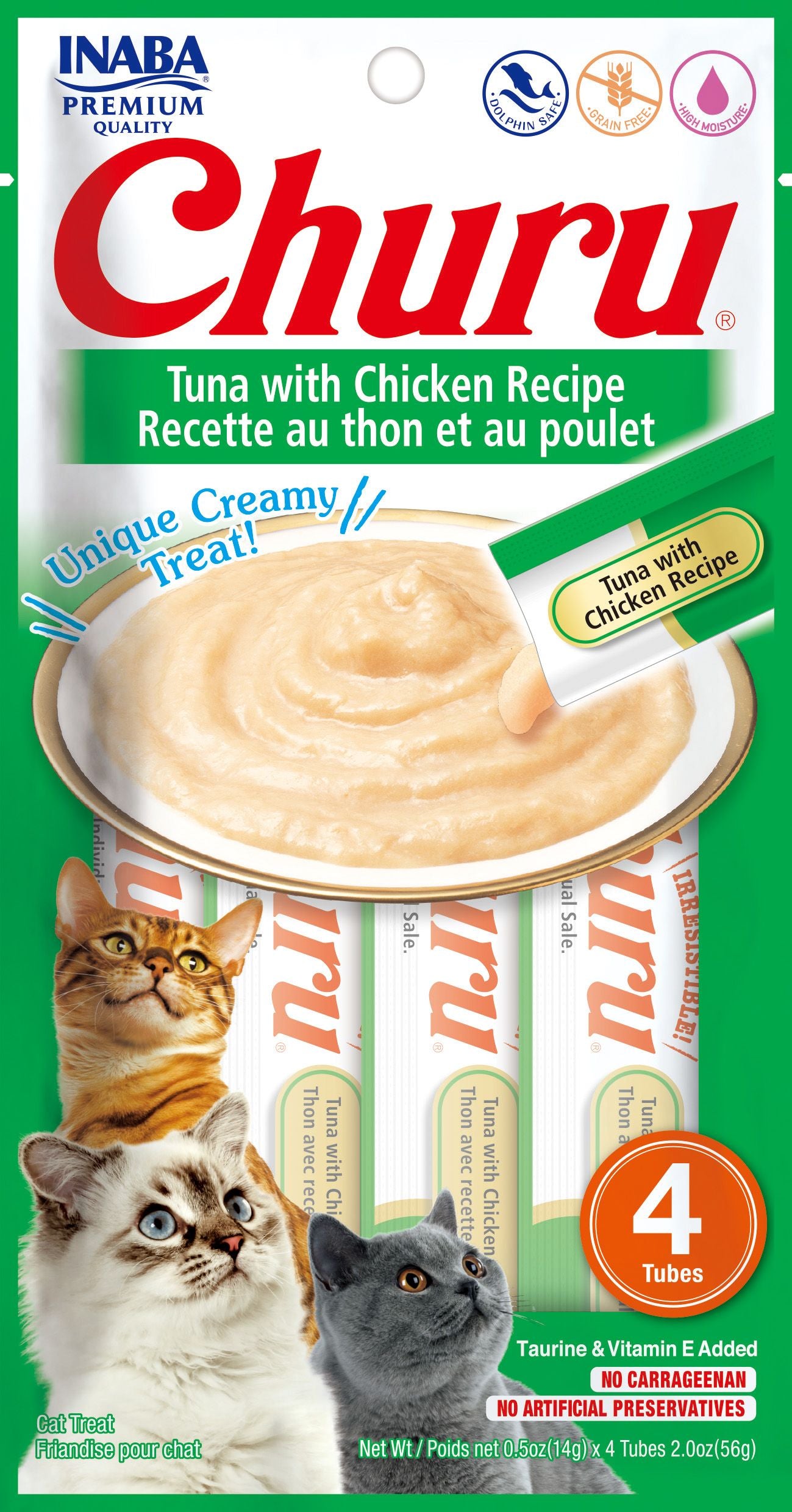 Inaba Churu Premium Grain-Free Cat Treats | 4 Pack