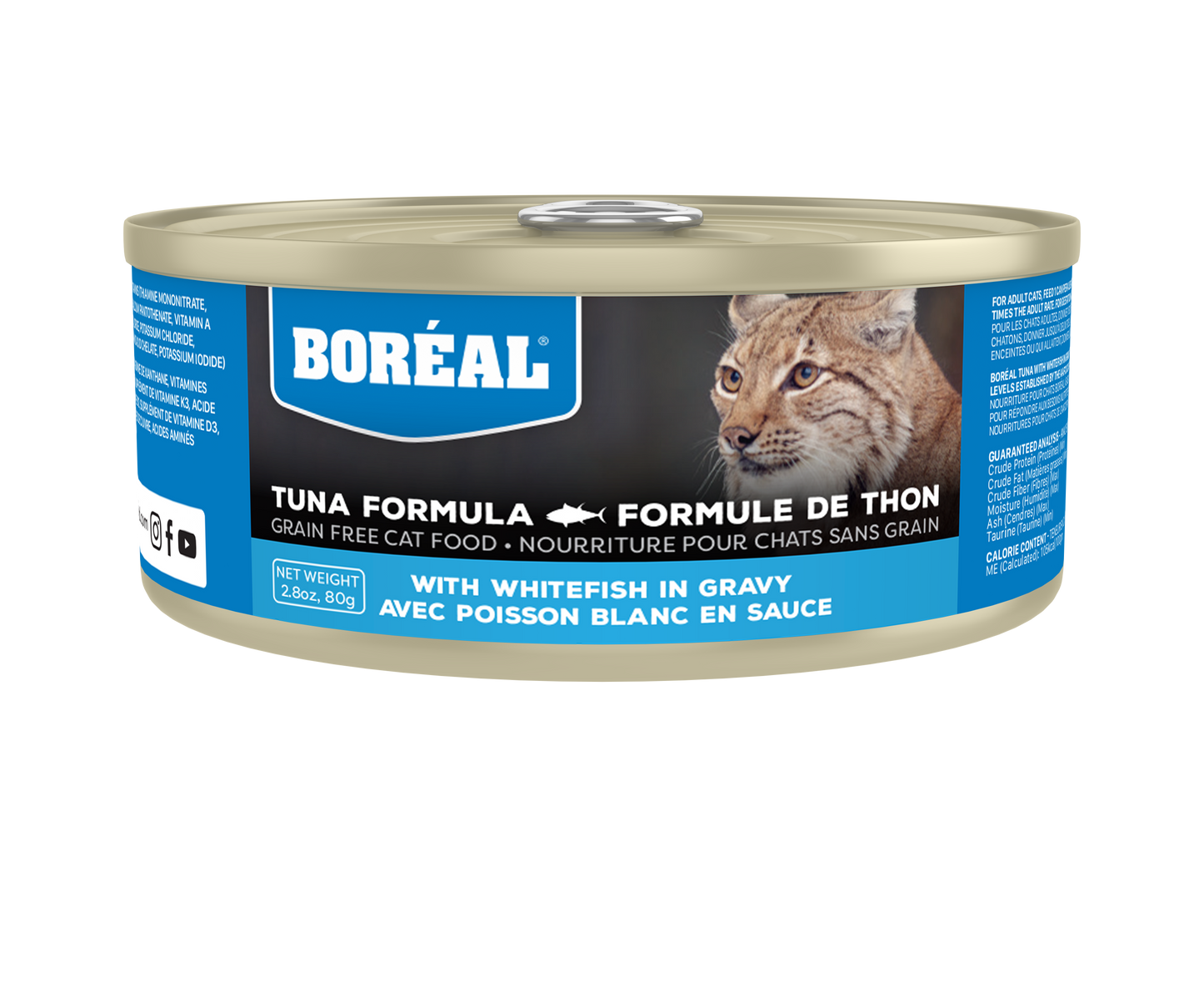 Boreal Premium Cat Food | Red Tuna with Whitefish Recipe | 5.5 oz Can