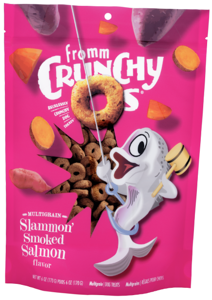 Fromm Crunchy O's Premium Dog Treats | Slammon Smoked Salmon Flavour | 737 g