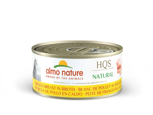 Almo Nature HQS Natural Chicken Breast in Broth Grain-Free Wet Cat Food | 5.29 oz Can