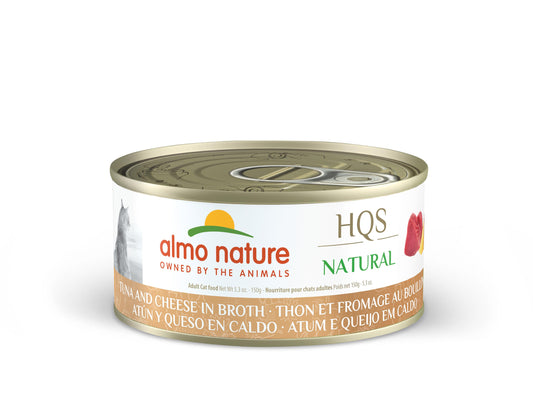 Almo Nature HQS Natural Tuna & Cheese in Broth Grain-Free Wet Cat Food | 5.29 oz Can