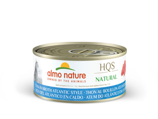 Almo Nature HQS Natural Atlantic Tuna in Broth Grain-Free Wet Cat Food | 5.29 oz Can