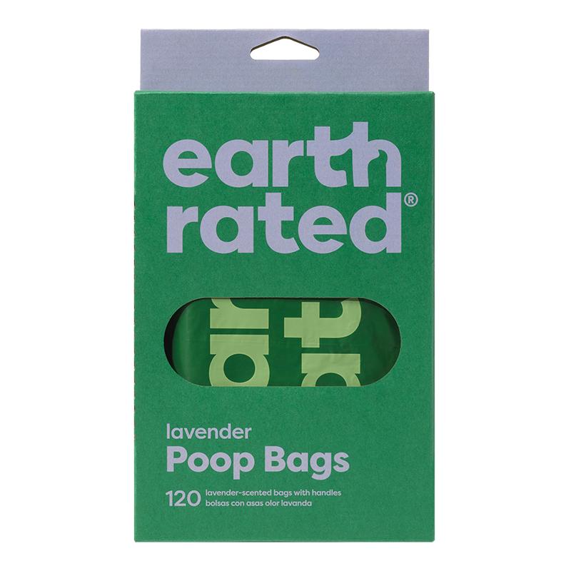 Earth Rated Pet Waste Bags | Easy-Tie Handle Bags | 120 Count