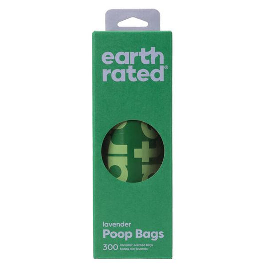 Earth Rated Dog Poop Bags Pantry Pack | Lavender Scented | 300 Count