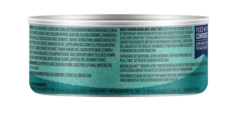 Natural Balance Cat Food | Ultra Indoor Cat Formula