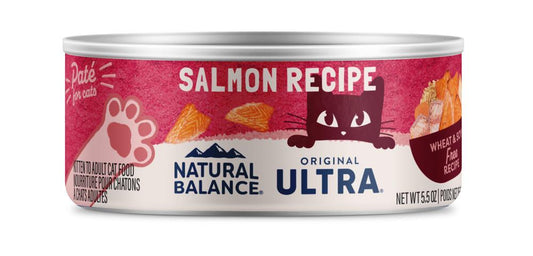 Natural Balance Canned Cat Food | Original Ultra Salmon Pate Formula | 5.5 oz Can