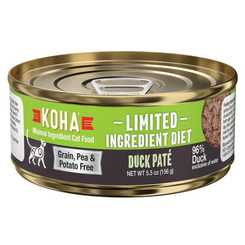 KOHA Limited Ingredient Diet Duck Pâté Grain-Free Wet Cat Food | 5.5 oz Can