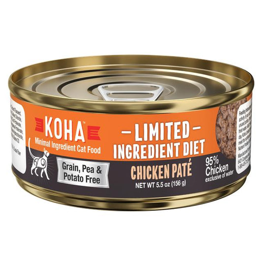 KOHA Limited Ingredient Diet Chicken Pâté Grain-Free Wet Cat Food | 5.5 oz Can