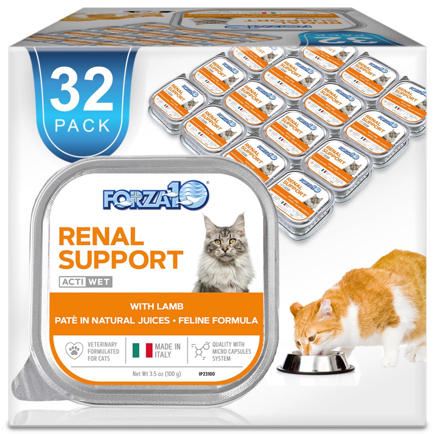 Forza10 Nutraceutic Actiwet Renal Support Wet Pate Cat Food | 3.5 oz