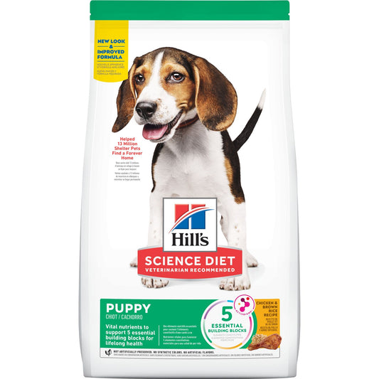 Hill's Science Diet Puppy Food | Chicken & Brown Rice Recipe | 27.5 lb Bag