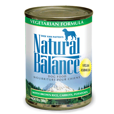 Natural Balance Premium Canned Dog Food | Vegetarian Formula | 13 oz. Cans