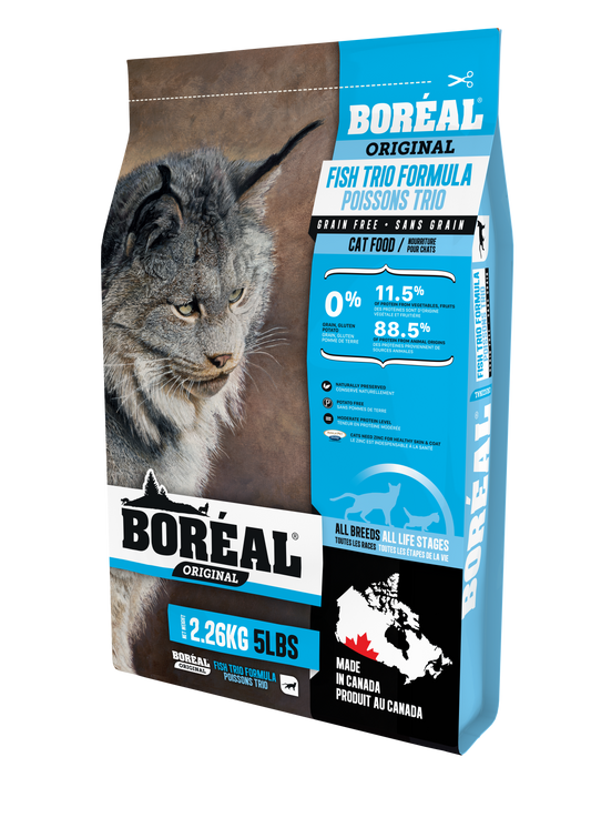 Boreal Premium Cat Food | Grain-Free Formula | Fish Trio Recipe