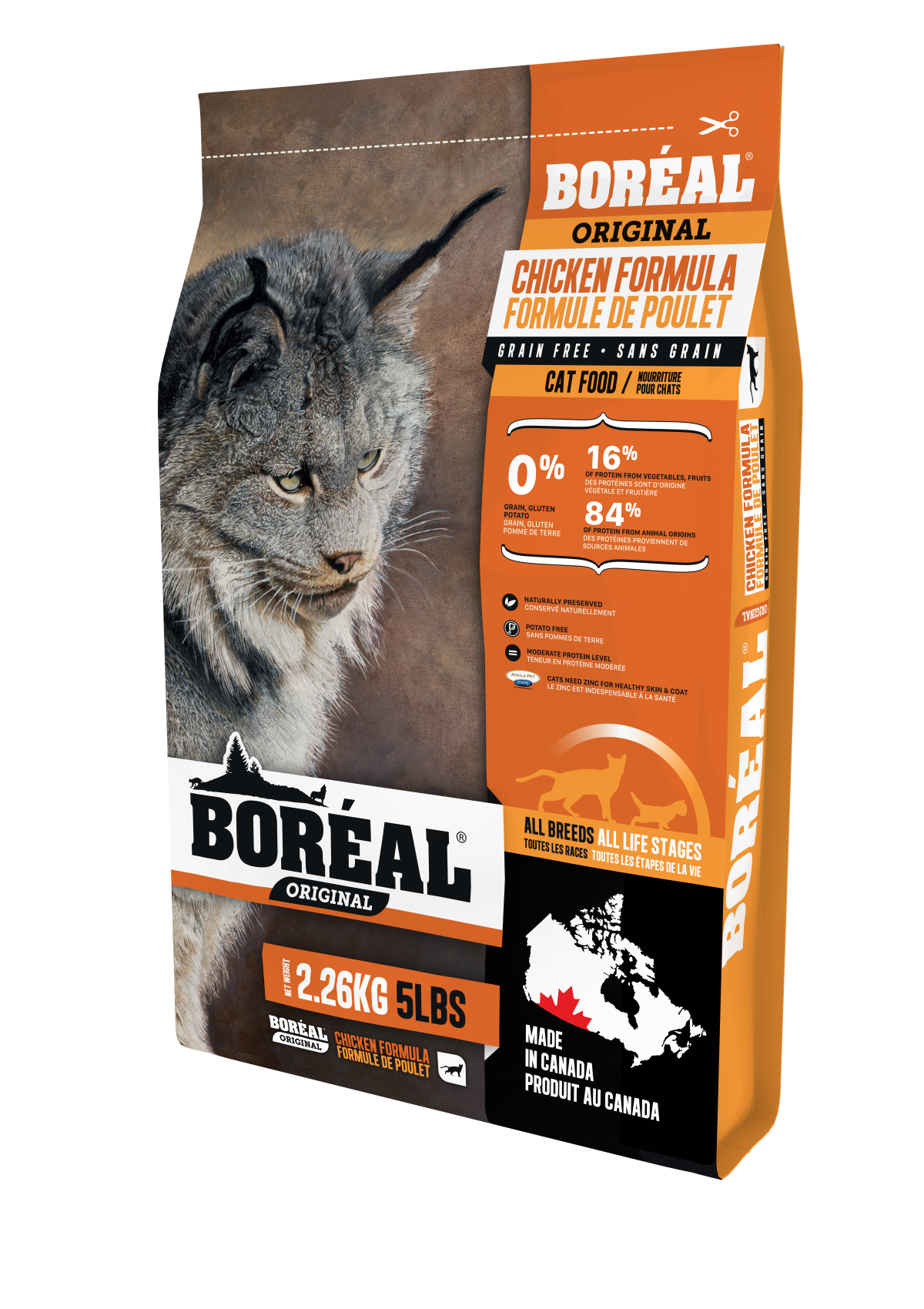 Boreal Premium Cat Food | Grain-Free Formula | Original Chicken Recipe
