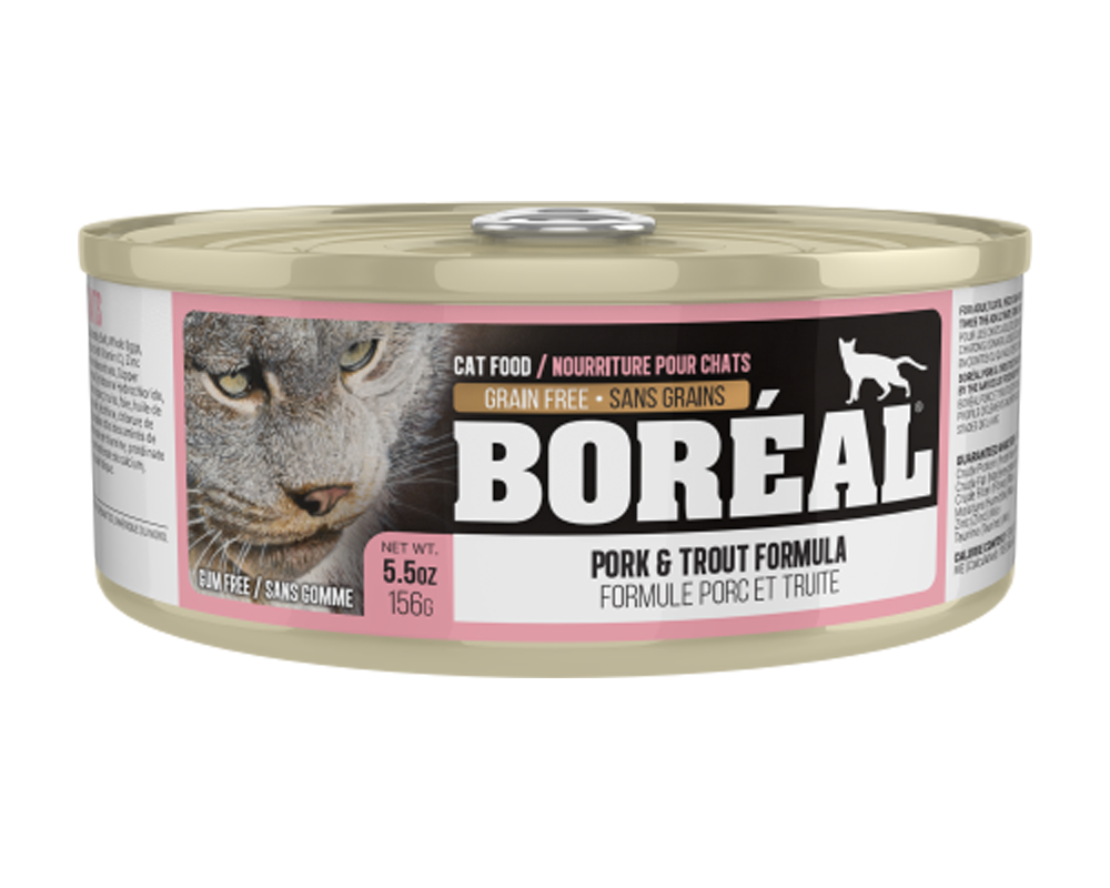 Boreal Premium Canned Cat Food | Pork & Trout Formula 🇨🇦